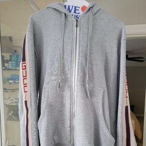 Gucci Side Stripe Zip-Up Hoodie